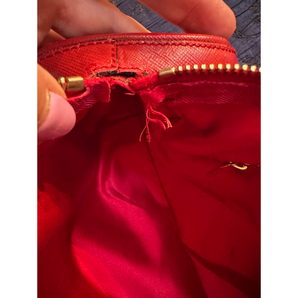 Prada Red Leather Barrel Bag - Picture 16 of 16